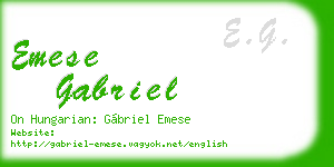 emese gabriel business card